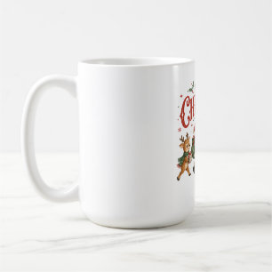Frohe Weihnachten Santa und Freunde Kaffeetasse