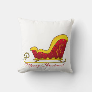 Frohe Weihnachten Santas Schlitten Kissen