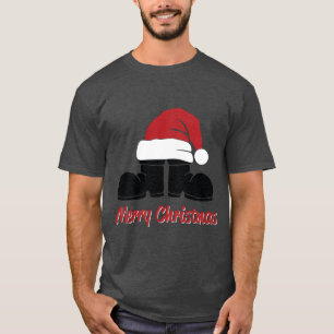Frohe Weihnachten Sants Hut & Stiefel T-Shirt