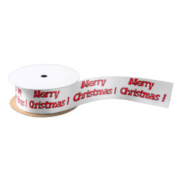 Frohe Weihnachten Satan Ribbon Satinband