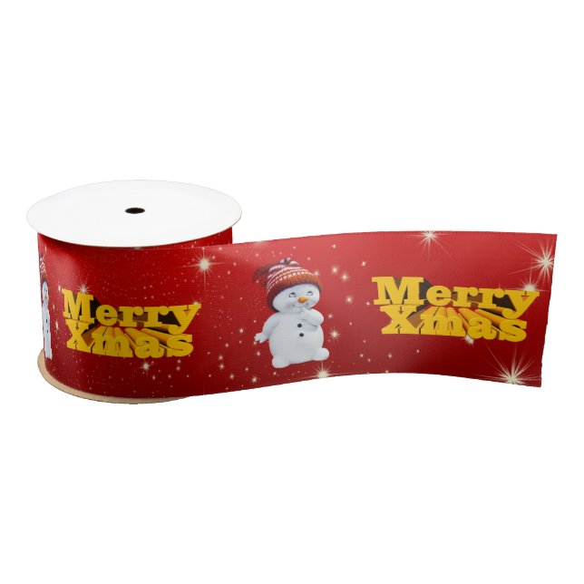 Frohe Weihnachten Satinband (Spule)