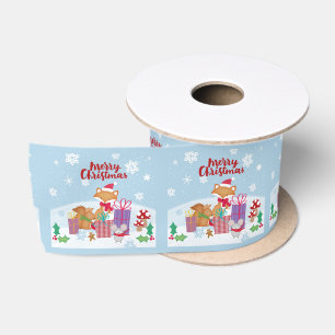 Frohe Weihnachten Satinband