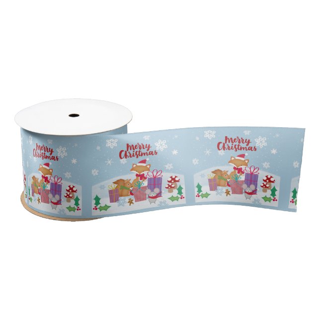 Frohe Weihnachten Satinband (Spule)