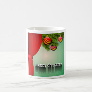 "FROHE WEIHNACHTEN" SCHILD TASSE