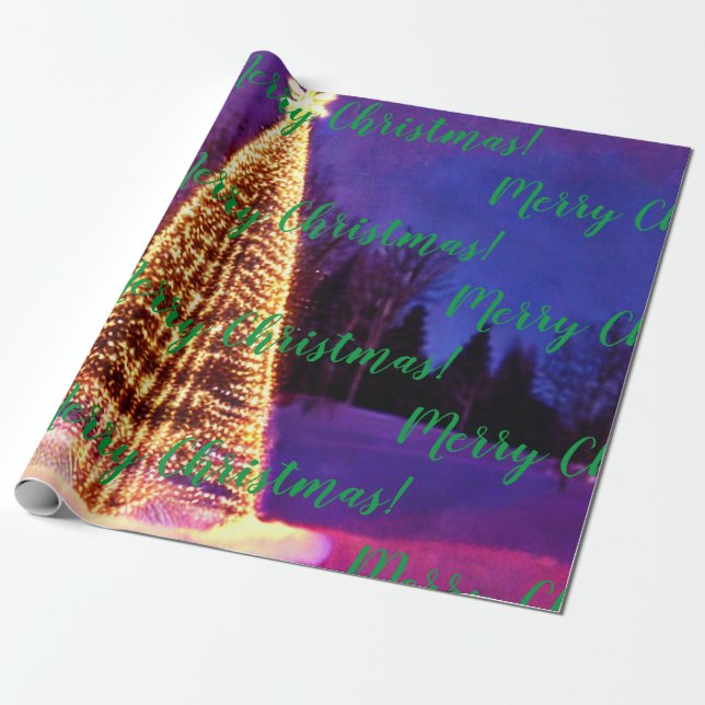 Frohe Weihnachten! Schleifpapier Geschenkpapier (Ungerollt)