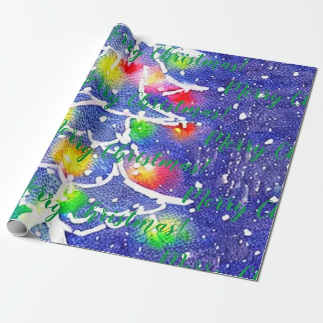 Frohe Weihnachten! Schleifpapier Geschenkpapier (Ungerollt)
