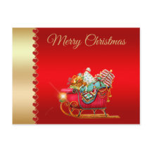 Frohe Weihnachten, Schlitten des Weihnachtsmanns,