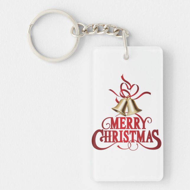 Frohe Weihnachten Schlüsselanhänger (Vorderseite)