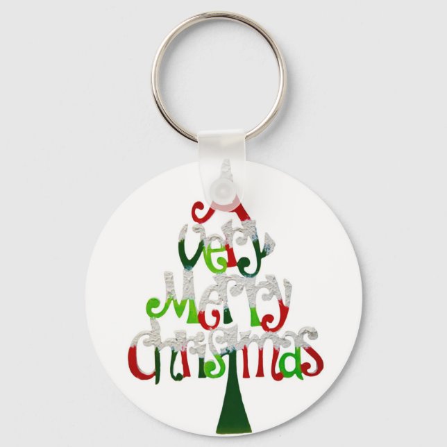 Frohe Weihnachten Schlüsselanhänger (Vorderseite)
