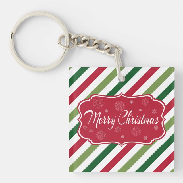 Frohe Weihnachten Schlüsselanhänger (Vorderseite)