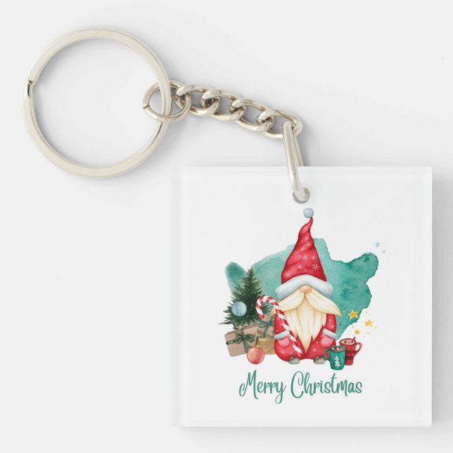 frohe Weihnachten Schlüsselanhänger (Vorderseite)