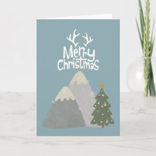 Frohe Weihnachten Schneeberg Karte