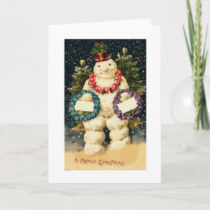 Frohe Weihnachten - Schneemann