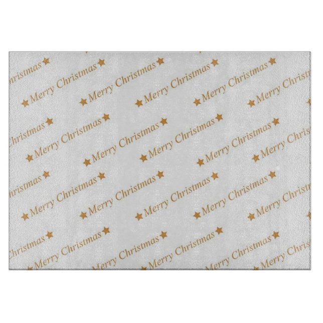 Frohe Weihnachten Schneidebrett (Vorderseite)