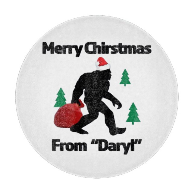 Frohe Weihnachten Schneidebrett (Vorderseite)