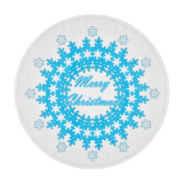 frohe Weihnachten Schneidebrett (Vorderseite)