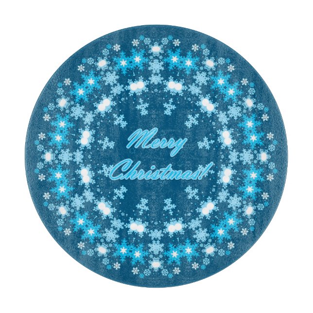 frohe Weihnachten Schneidebrett (Vorderseite)