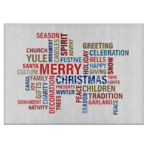 Frohe Weihnachten Schneidebrett