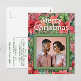 Frohe Weihnachten schöne Feiertage Engagement-Foto