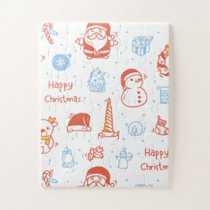 Frohe Weihnachten & schöne Feiertage Winter Person Puzzle