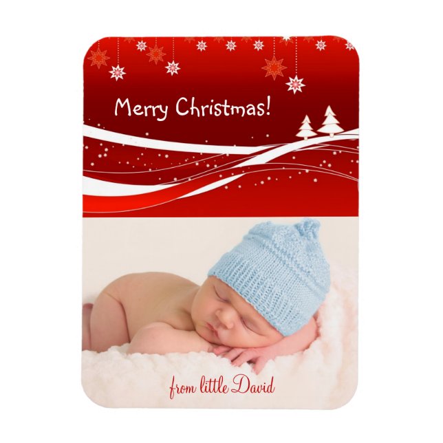 Frohe Weihnachten schöne Geschenke Magnet (Vertikal)