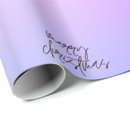 Frohe Weihnachten Schöne Gradient Modern Ombre Geschenkpapier