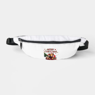 Frohe Weihnachten Schottischer Highland Cow Xmas B Bauchtasche