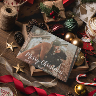 Frohe Weihnachten Schrift Foto