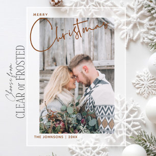 Frohe Weihnachten Schrift Foto Erstes Weihnachten Acryleinladungen