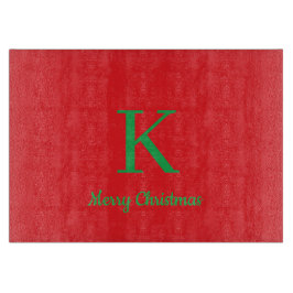 Frohe Weihnachten Schrift Personal Monogramm Schneidebrett