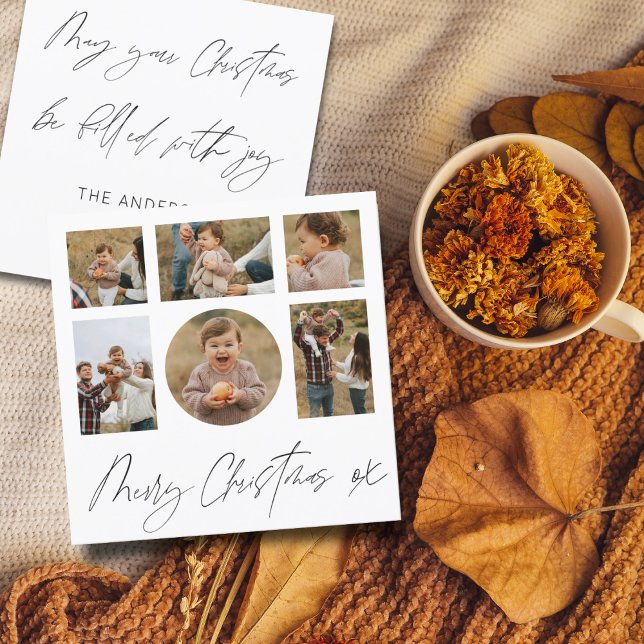 Frohe Weihnachten Schwarz & Weiß Foto Collage (Von Creator hochgeladen)