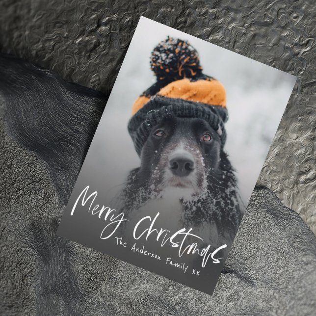 Frohe Weihnachten Schwarz & Weiß Kalligraphie 1 Fo (Von Creator hochgeladen)