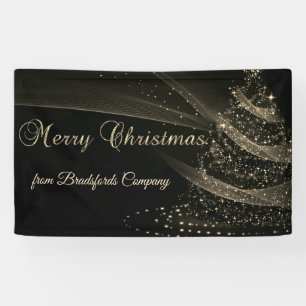 Frohe Weihnachten, Schwarzer Weihnachtsbaum aus Go Banner