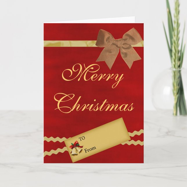 Frohe Weihnachten - Scrapbook Card (Vorderseite)