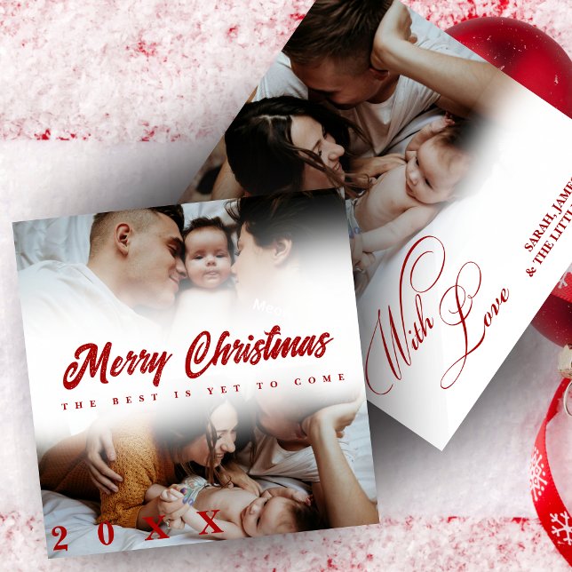 Frohe Weihnachten Script 3 Collage Multi Foto (Von Creator hochgeladen)