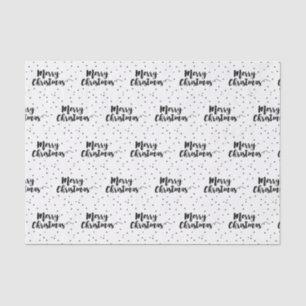 Frohe Weihnachten - Script Typografie und Sterne Seidenpapier