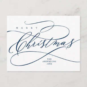 Frohe Weihnachten, Seasons Gruß Kalligraphie Post Postkarte