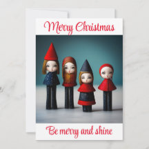 Frohe Weihnachten sei fröhlich und strahlend