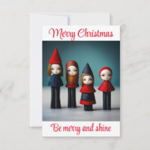 Frohe Weihnachten sei fröhlich und strahlend