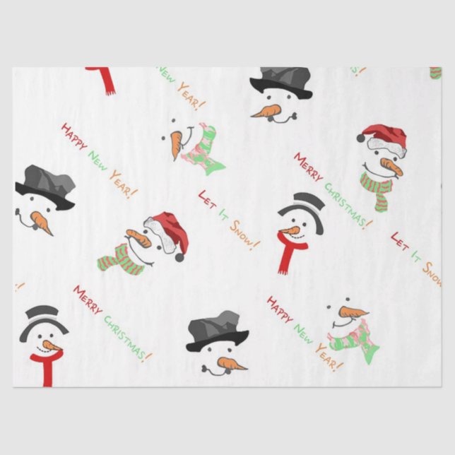 Frohe Weihnachten Seidenpapier (Vorderseite)