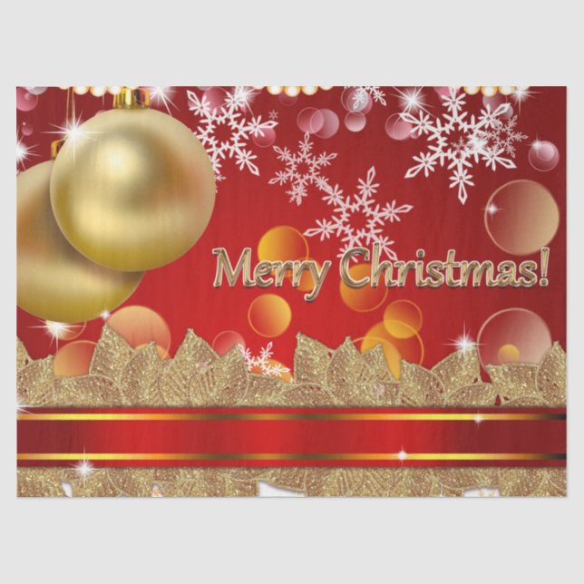 Frohe Weihnachten Seidenpapier (Vorderseite)