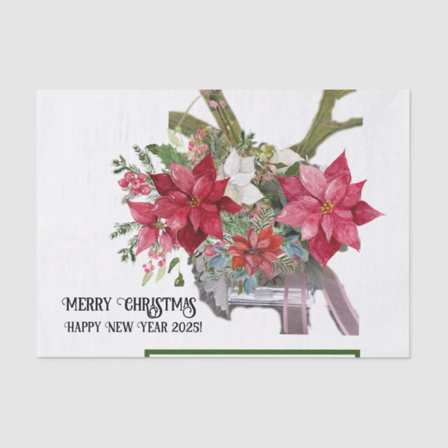 Frohe Weihnachten! Seidenpapier (Vorderseite)