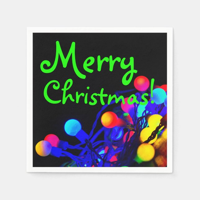 Frohe Weihnachten Serviette (Vorderseite)