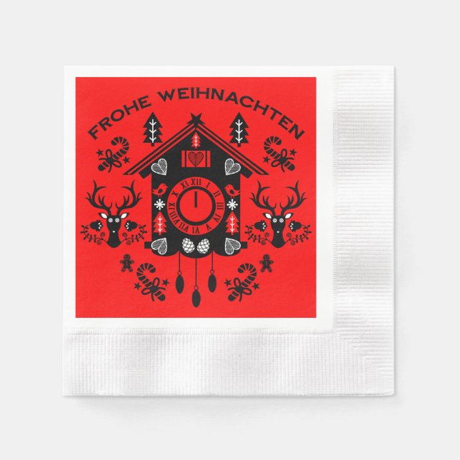 Frohe Weihnachten Serviette (Vorderseite)