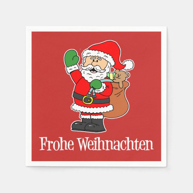 Frohe Weihnachten Serviette (Vorderseite)