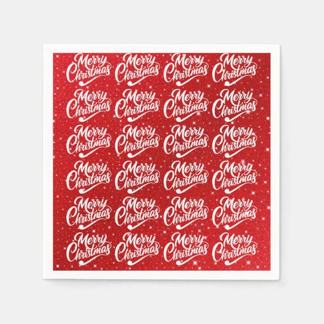 Frohe Weihnachten Serviette (Vorderseite)