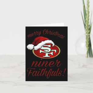 Frohe Weihnachten Sf 49 Niner Faithfuls Karte