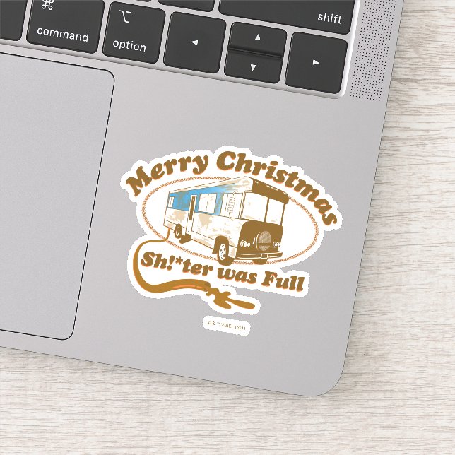 Frohe Weihnachten Sh!*ter war voll Aufkleber (Detail)