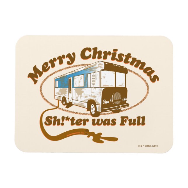 Frohe Weihnachten Sh!*ter war voll Magnet (Horizontal)