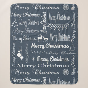 Frohe Weihnachten Sherpadecke